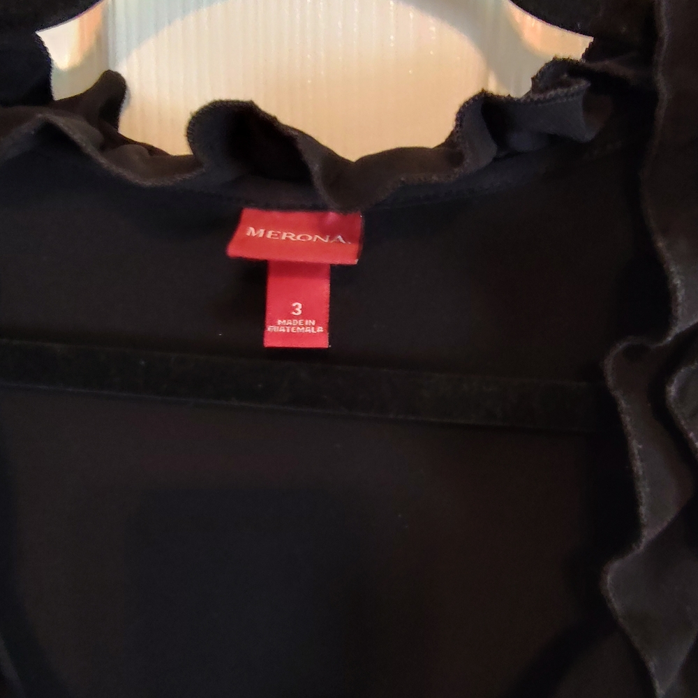 Merona Black Ruffle Dress - Picture 4 of 4